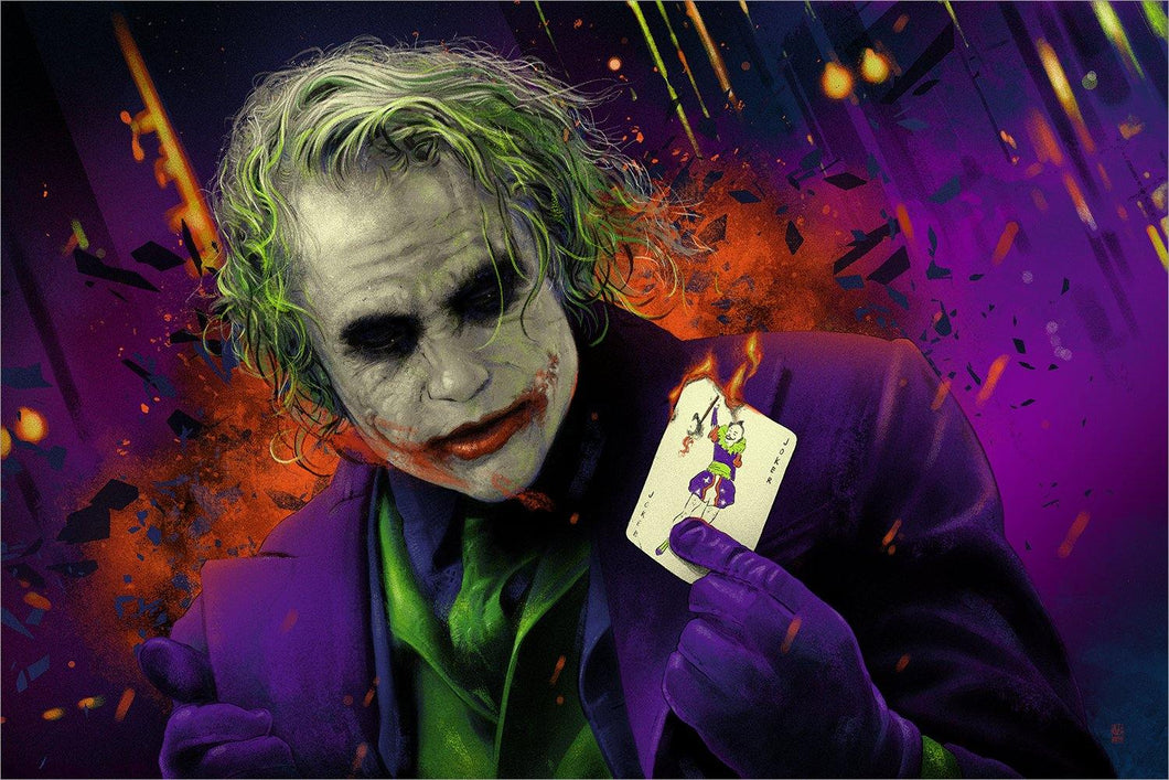 The Joker (Purple Variant) by Vance Kelly 13/85 36x24 Screen Print Movie Poster