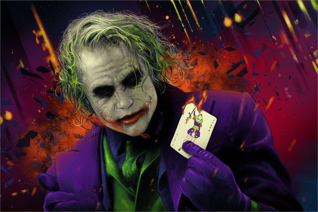 The Joker (Red Variant) by Vance Kelly 9/85 36x24 Screen Print Movie Poster