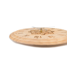 Load image into Gallery viewer, Handcrafted Wooden Laser Engraved Wall Clock – Rustic Decorative Timepiece
