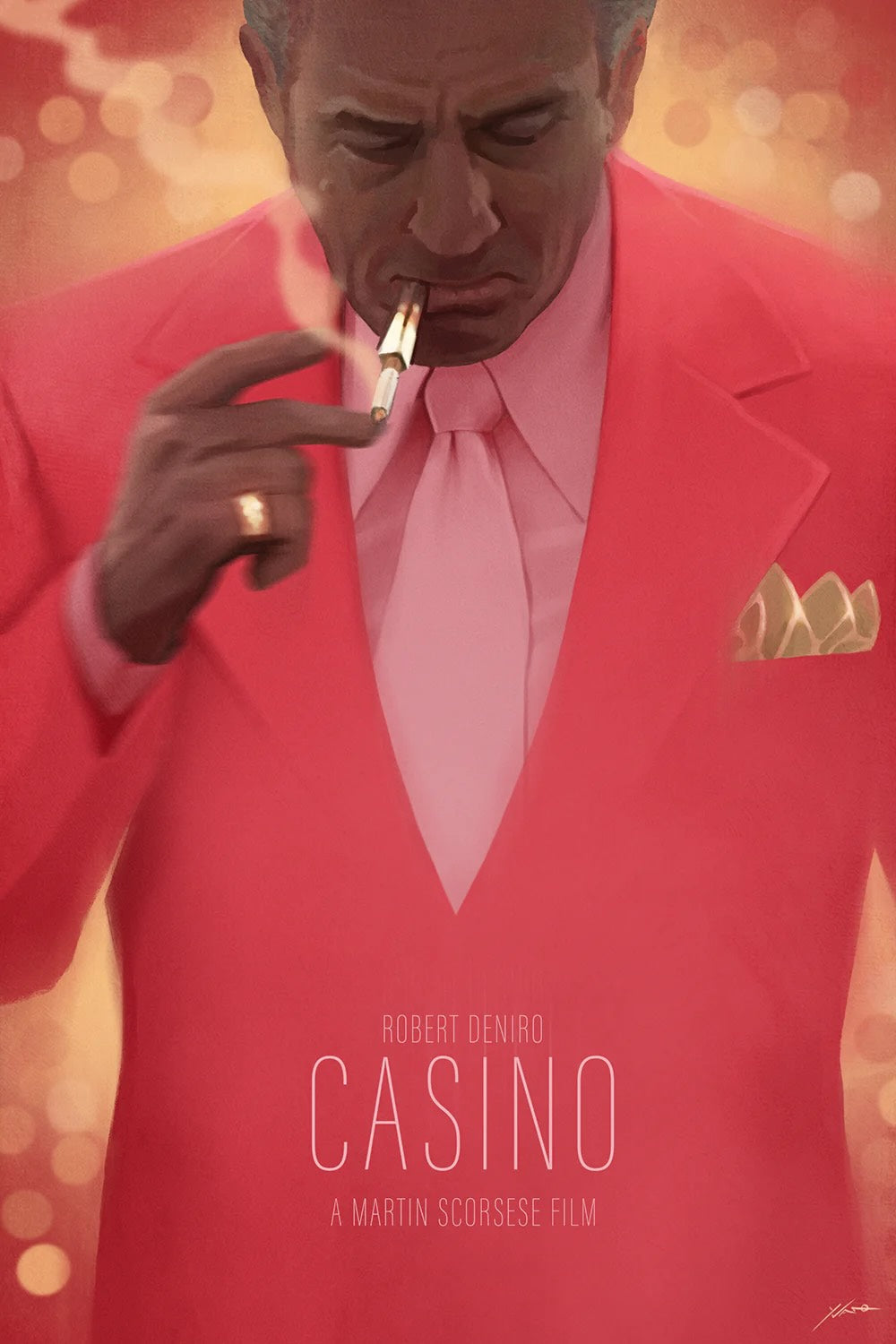Casino by Yvan Quinet 50/100 24” x 36” Screen Print Movie Art Poster