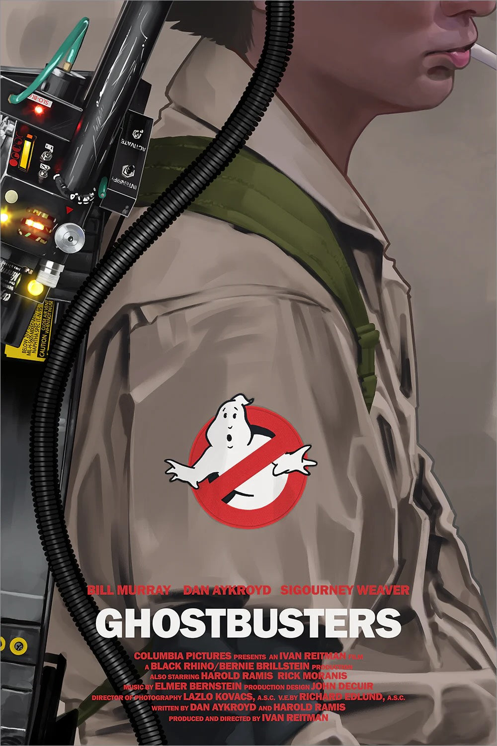 Ghostbusters by Yvan Quinet 31/75 24” x 36” Screen Print Movie Art Poster