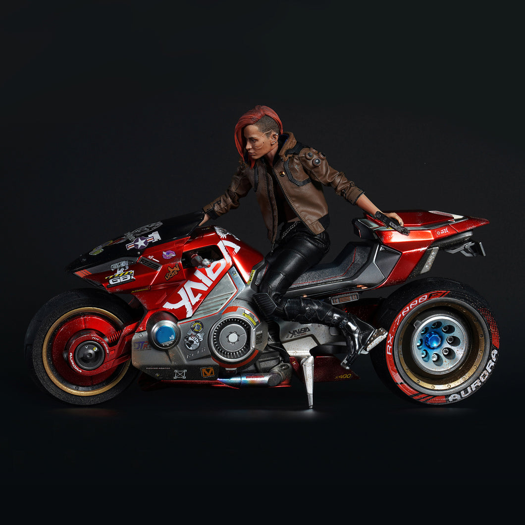 Purearts Cyberpunk 2077 Yaiba Kusanagi V Female Bundle with Sport Bike