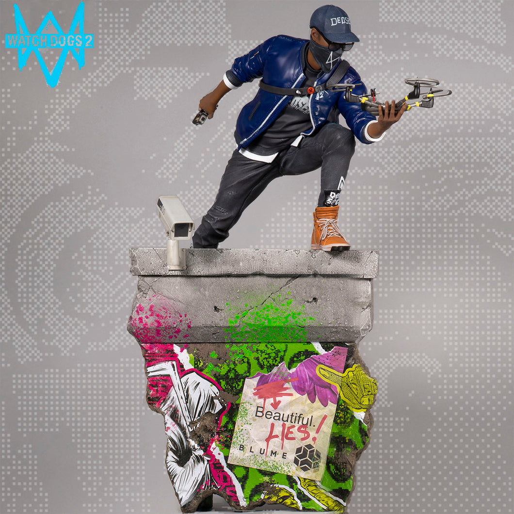 PureArts Watch Dogs 2 Hacktivist Marcus 1/4 Scale Polyresin Statue Figure